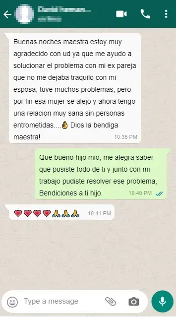 Testimonio whatsapp separacion amantes